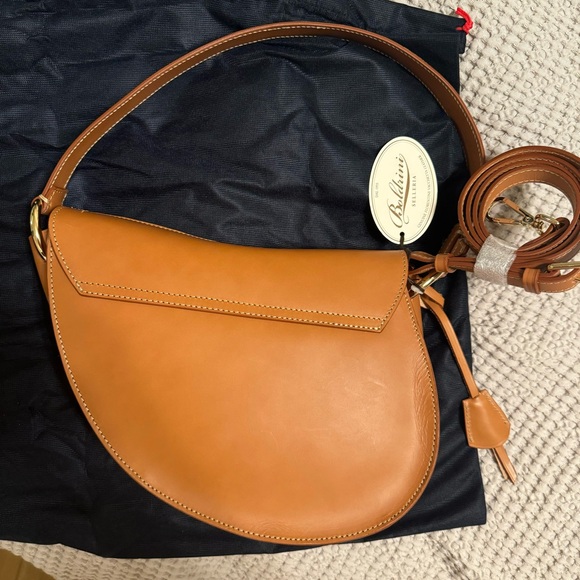 ❌SOLD❌Nwt Boldrini Selleria handbag/crossbady tan leather - Picture 3 of 5
